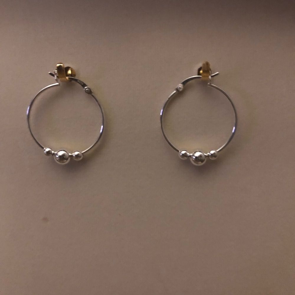 Sterling Silver (925 stamped) hoops